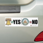 Ja tegen VRIJHEID Nr. FED Bumpersticker (Op auto)
