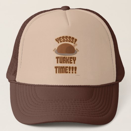 Ja, Thanksgiving Humor Time Fun Turkije Trucker Pet (Voorkant)