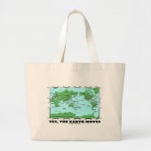 Ja The Earth Moves (Bord Tectonics Earthquakes) Grote Tote Bag (Voorkant)