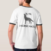 JA TIL ULV I NORSK NATUR - MENN T-SHIRT (Achterkant volledig)
