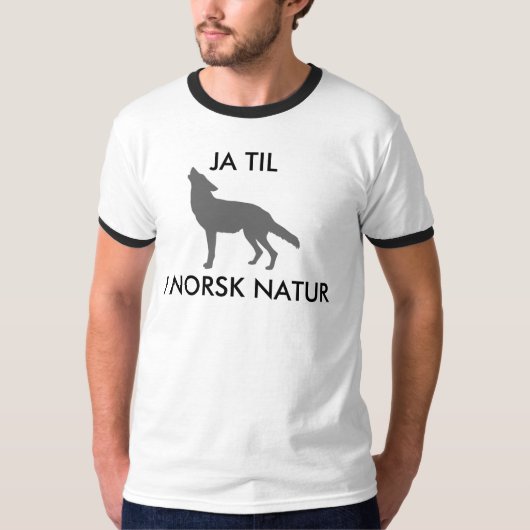 JA TIL ULV I NORSK NATUR - MENN T-SHIRT (Voorkant)