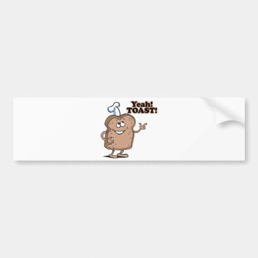 Ja! TOAST! Bumpersticker (Voorkant)