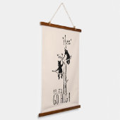 Ja, toch hoog klimmen beren Inspirerend Hangend Wandkleed (Gebogen)