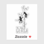 Ja, toch hoog klimmen beren Inspirerend Sticker (Vel)