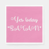 Ja Today Satan Luncheon Napkin Servet (Voorkant)