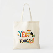 Ja, Toucan - Speels Oerwoud Ontwerp Tote Bag (Voorkant)