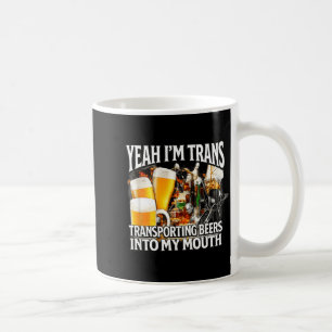 Ja trans grappig ontspoord vulgaar gen z-meme koffiemok