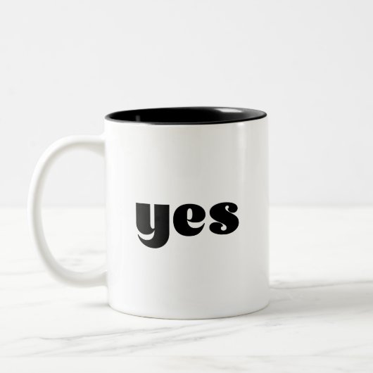 Ja Tweekleurige Koffiemok (Links)