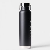 Ja u kunt gepersonaliseerde naam Workout Gym Waterfles (Voorkant)