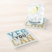 Ja U kunt Glazen Onderzetter (Schuin)