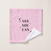 Ja u kunt Inspirerend citaat Bad Handdoek (Wasdoekje)