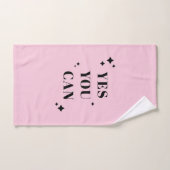 Ja u kunt Inspirerend citaat Bad Handdoek (Handdoek)