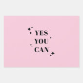 Ja u kunt Inspirerend citaat Inpakpapier Vel (Voorkant 2)