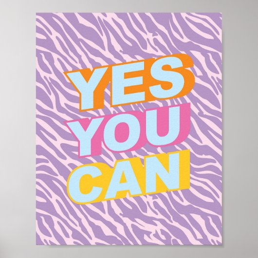 Ja u kunt Poster 90s esthetisch citaat Poster (Voorkant)