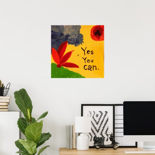 Ja U kunt poster inspireren (Thuiskantoor)