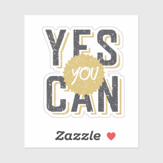 Ja U kunt Sticker (Vel)