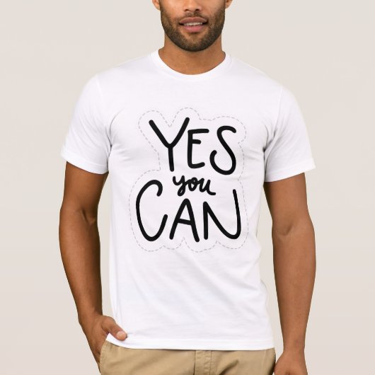 Ja U kunt T-shirt (Voorkant)