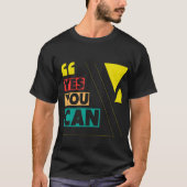Ja U kunt T-shirt (Voorkant)