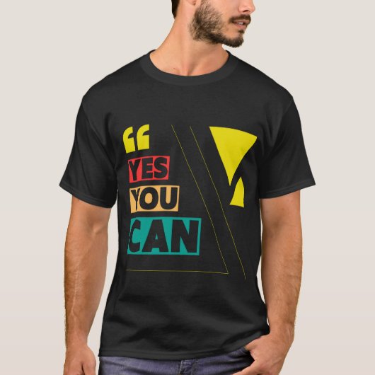Ja U kunt T-shirt (Voorkant)