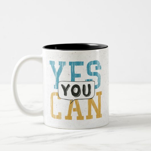 Ja U kunt Tweekleurige Koffiemok (Links)