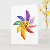 Ja, Universum Wenskaart Kaart (Gele Bloem)