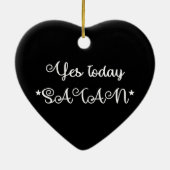 Ja Vandaag het Satan Ceramic Ornament (Achterkant)