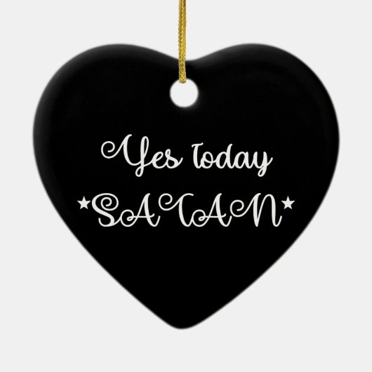 Ja Vandaag het Satan Ceramic Ornament (Achterkant)