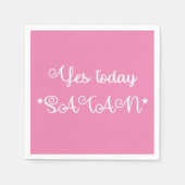 Ja Vandaag is er Satan Cocktail Napkin Servet (Voorkant)