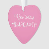 Ja vandaag Satan Grappig Satanisch Ornament (voorkant)