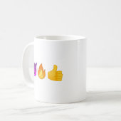 Ja, verdomme. |Aangepaste Emoji Coffee-Mok Koffiemok (Voorkant links)