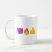 Ja, verdomme. |Aangepaste Emoji Coffee-Mok Koffiemok (Links)