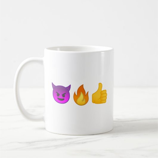 Ja, verdomme. |Aangepaste Emoji Coffee-Mok Koffiemok (Links)
