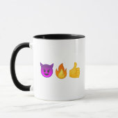 Ja, verdomme. | Aangepaste Emoji Coffee-Mok Mok (Links)