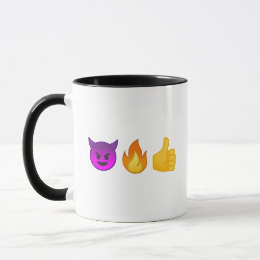 Ja, verdomme. | Aangepaste Emoji Coffee-Mok Mok (Links)