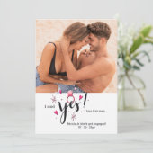 Ja Verloving Aankondiging foto (Staand voorkant)