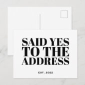 Ja verzonden aan de nieuwe eigenaar van het Adres Briefkaart (Voorkant / Achterkant)