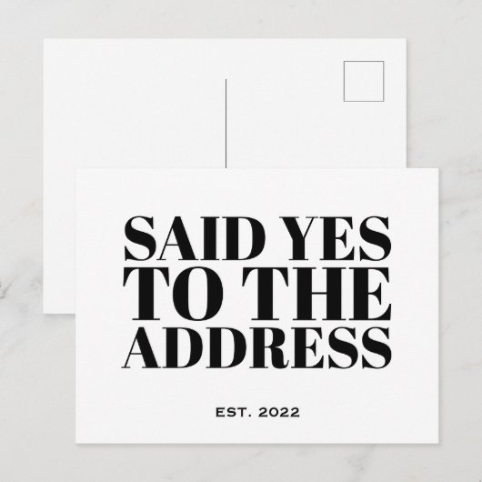 Ja verzonden aan de nieuwe eigenaar van het Adres Briefkaart (Voorkant / Achterkant)