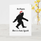 Ja, Virginia, de Kerstkaart van Squatch van de Kaart (Gele Bloem)