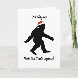 Ja, Virginia, de Kerstkaart van Squatch van de Kaart