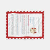 Ja, Virginia, er is een kerstman. Fleece Deken (Voorkant (Horizontaal))