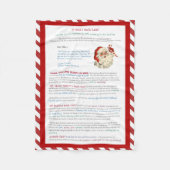 Ja, Virginia, er is een kerstman. Fleece Deken (Voorkant)