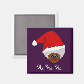 Ja, Virginia, er is een zwarte kerstman. Magneet (Voorkant / Achterkant)