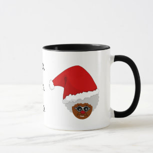 Ja, Virginia, er is een zwarte kerstman. Mok