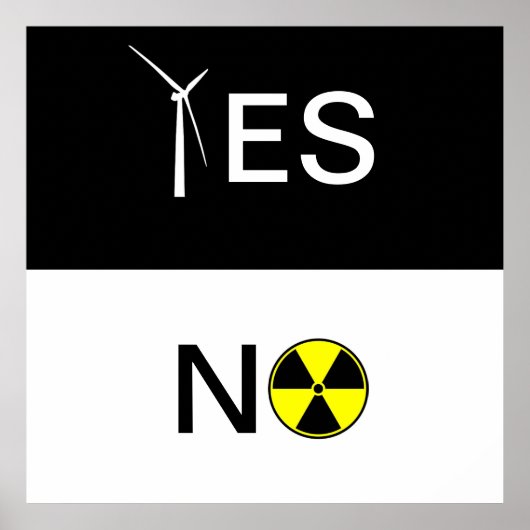 "JA" VOOR SCHONE ENERGIE POSTER (Voorkant)