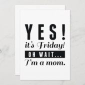 Ja, vrijdag bedankkaart (Voorkant / Achterkant)