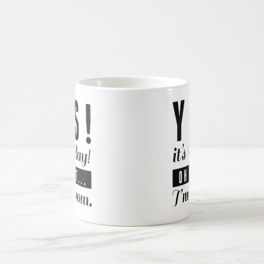 Ja, vrijdag koffiemok (Center)