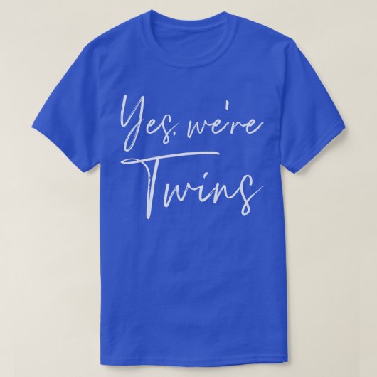 Ja was tweeling t-shirt (Design voorkant)