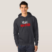 Ja, wat dan ook - Donker Hoodie (Voorkant volledig)