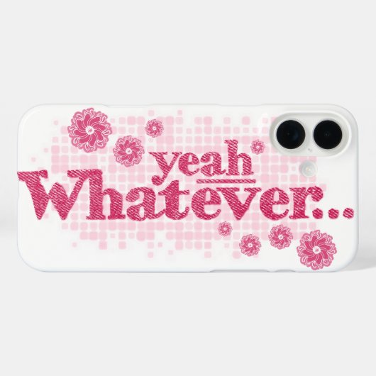 "ja wat dan ook" rood & wit iphone hoesje (Achterkant (horizontaal))