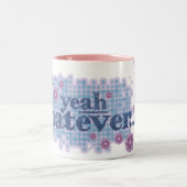 Ja wat... denim blauw & roze mok (Center)